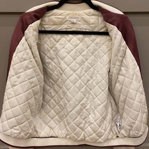 Forever 21 Satin Bomber Jacket - Picture 2 of 5